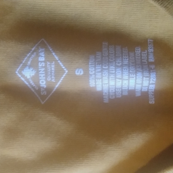 Yellow 3/4 length sleeve - Picture 2 of 3